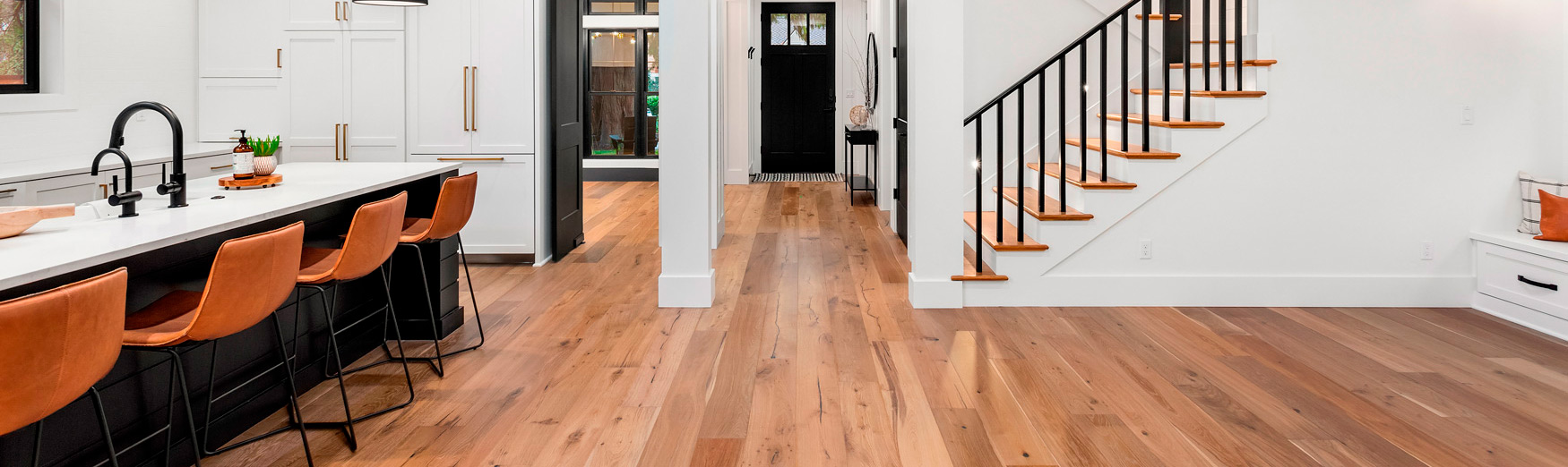 Image of Kitchen Living Room Interior New Luxury